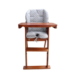 Twoworld high chair cushion with stability straps anchors securely on chair back