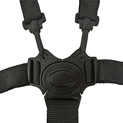Twoworld high chair straps through holes demonstrates proper threading through chair openings.