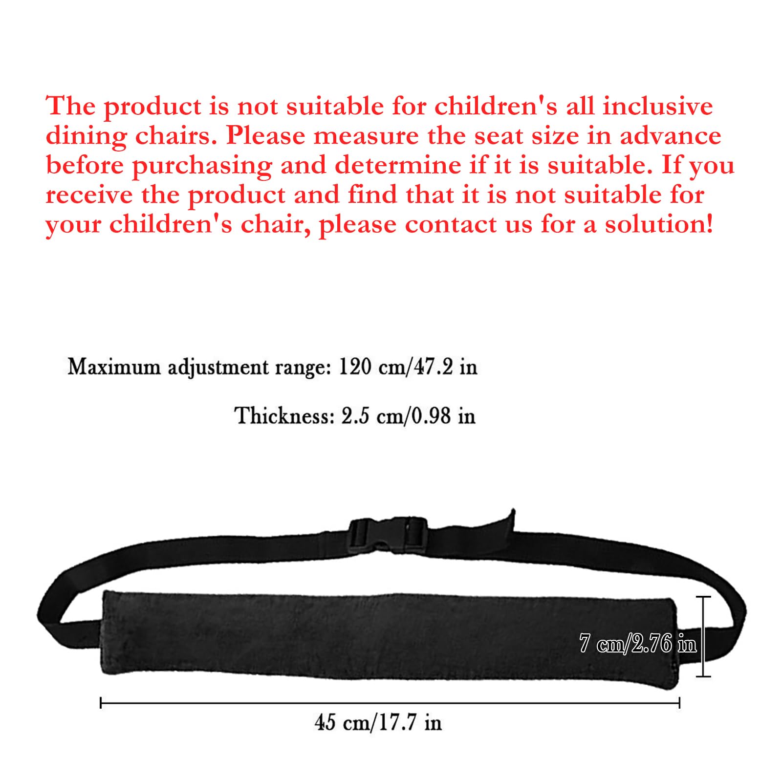 Twoworld high chair straps universal fit on various chairs
