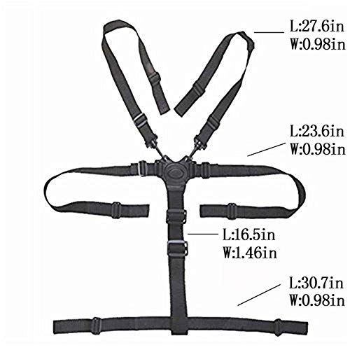 twoworld highchair straps 5-point harness adjustable for various chairs