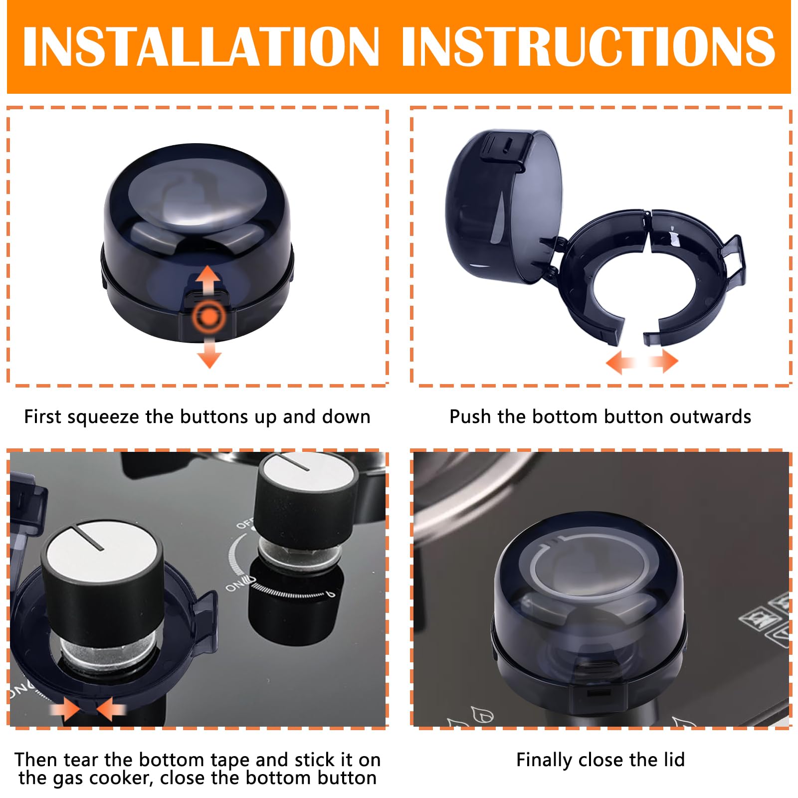TWQA black 5-pack neatly arranged in package for kitchen-wide protection