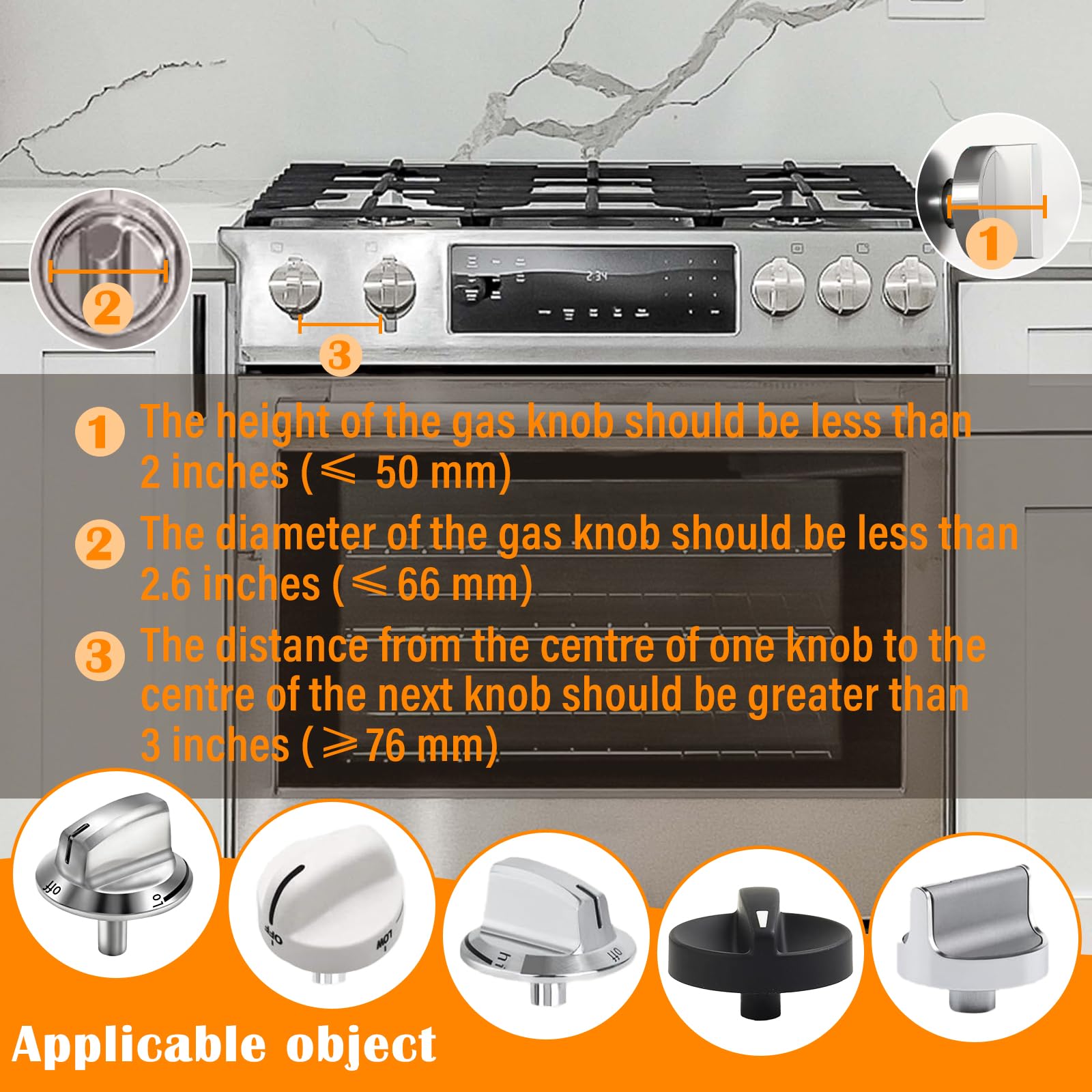 TWQA stove knob covers durable design ready for everyday cooking
