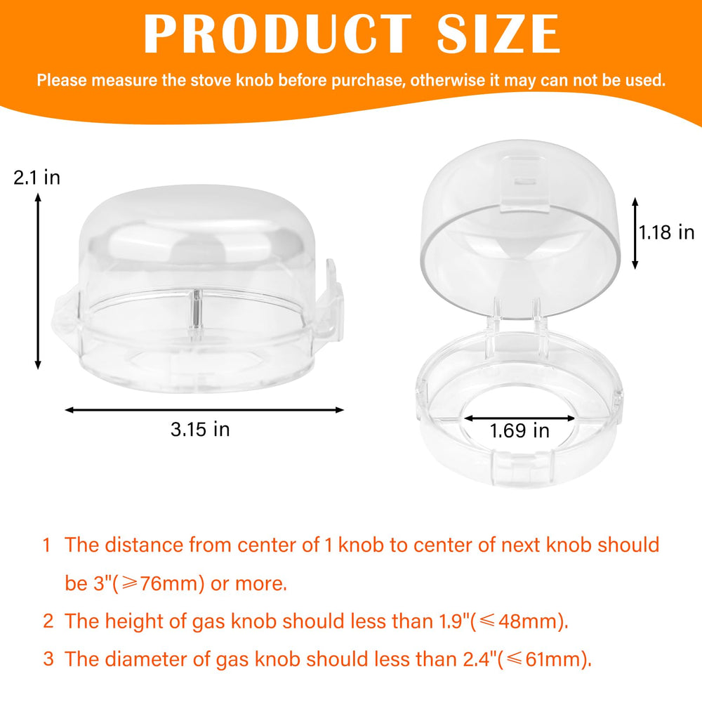 TWQA universal-fit knob covers compatible with most stoves