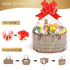 TXMLXY transparent gift bags ready to wrap and showcase contents