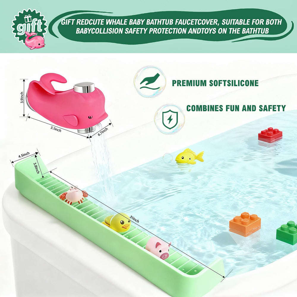 TYASDBA bath toy tray stores toys within reach for organized bath time.