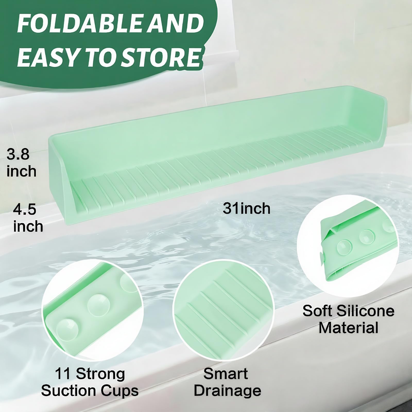 TYASDBA green tub splash guard in use shows splash containment benefits.