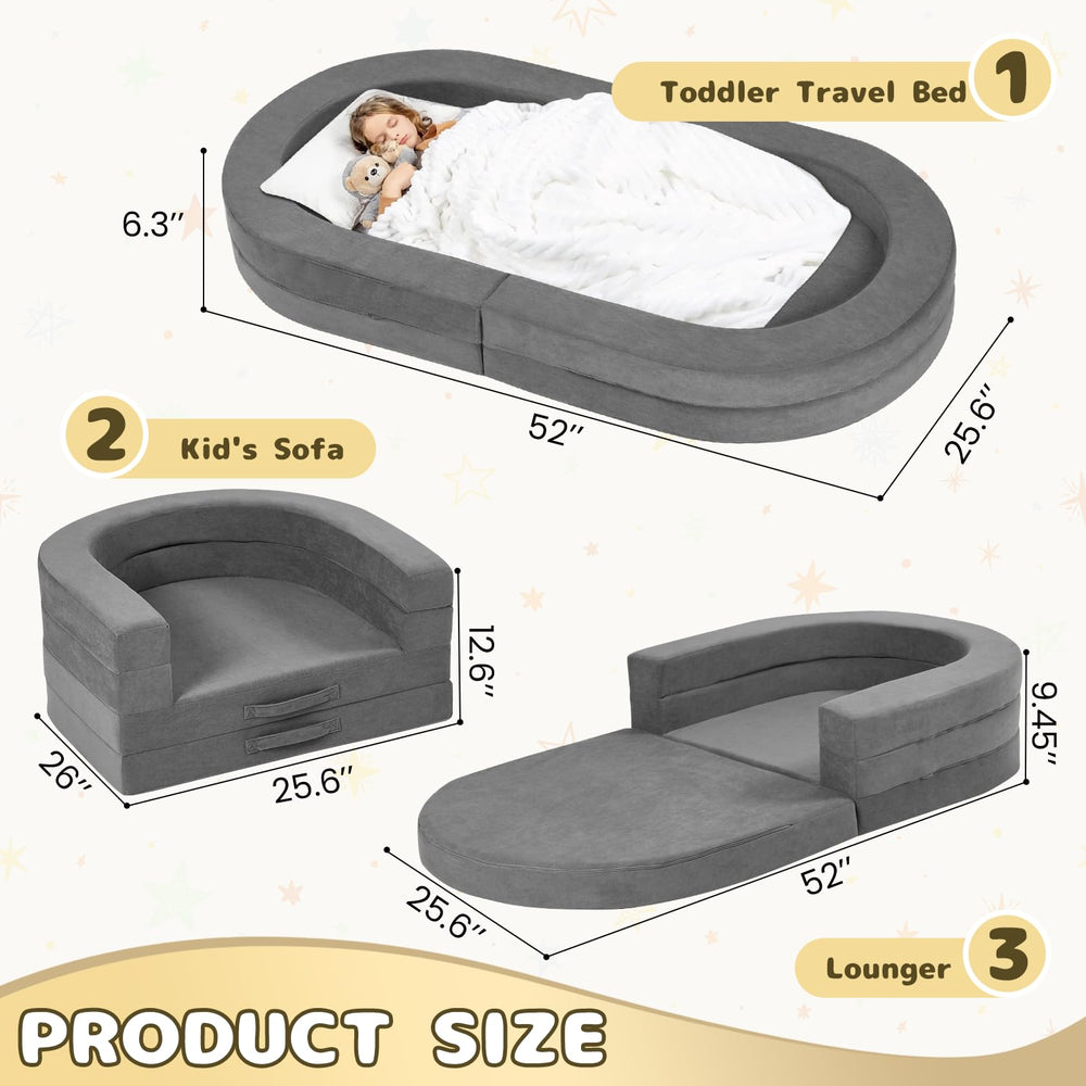 Tykacna travel toddler bed expanded sleep area perfect for nap times.