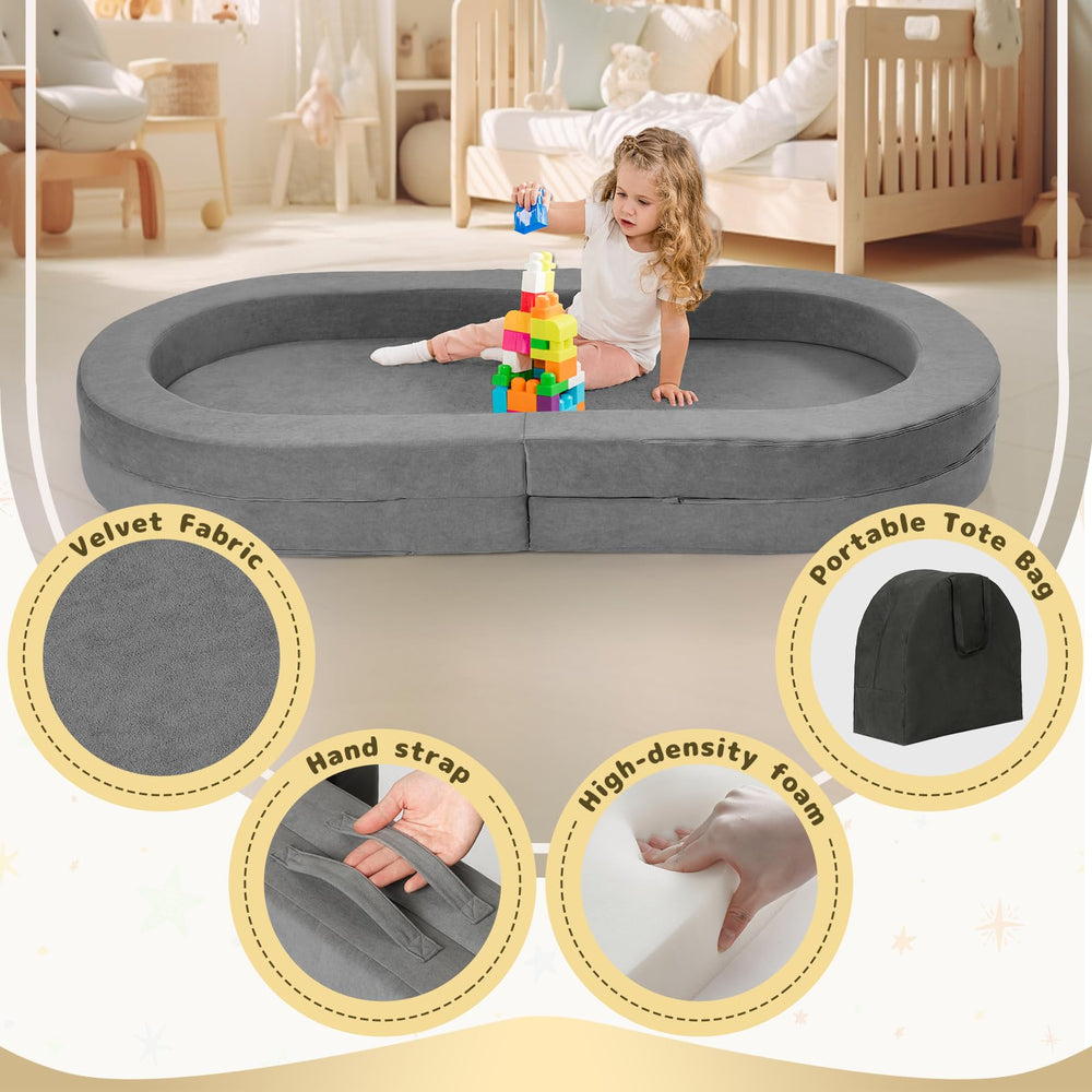 Tykacna travel toddler bed lightweight design supports on-the-go sleep.