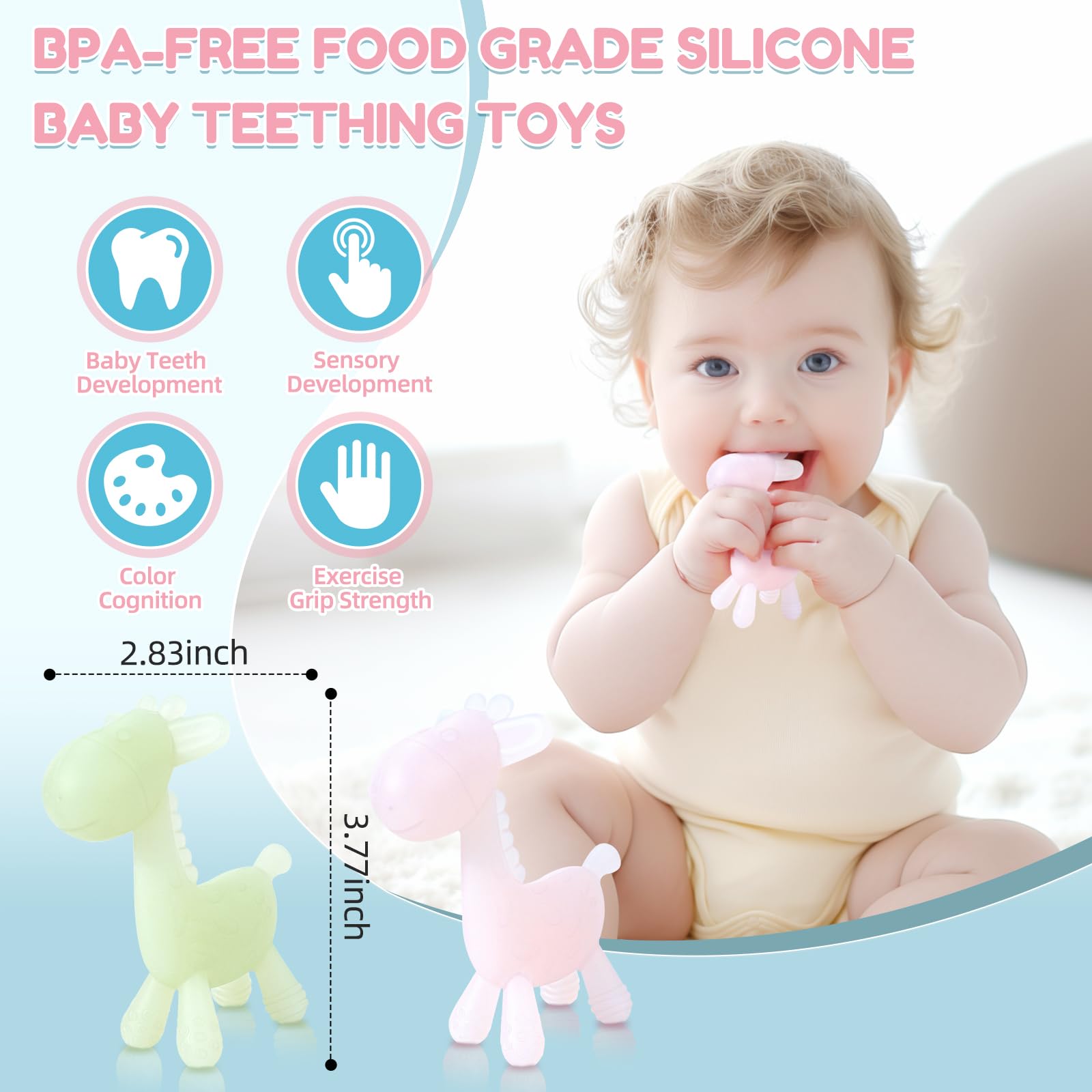 TYRY.HU BPA-free silicone teether closeup for safe chewing