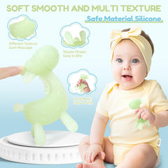 TYRY.HU soft silicone texture teether highlights baby friendly chew surface