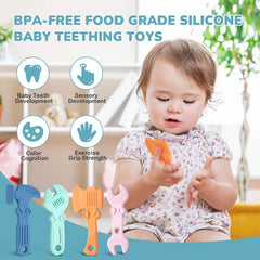TYRY.HU teething tool wrench provides chew-friendly texture for soothing gums.