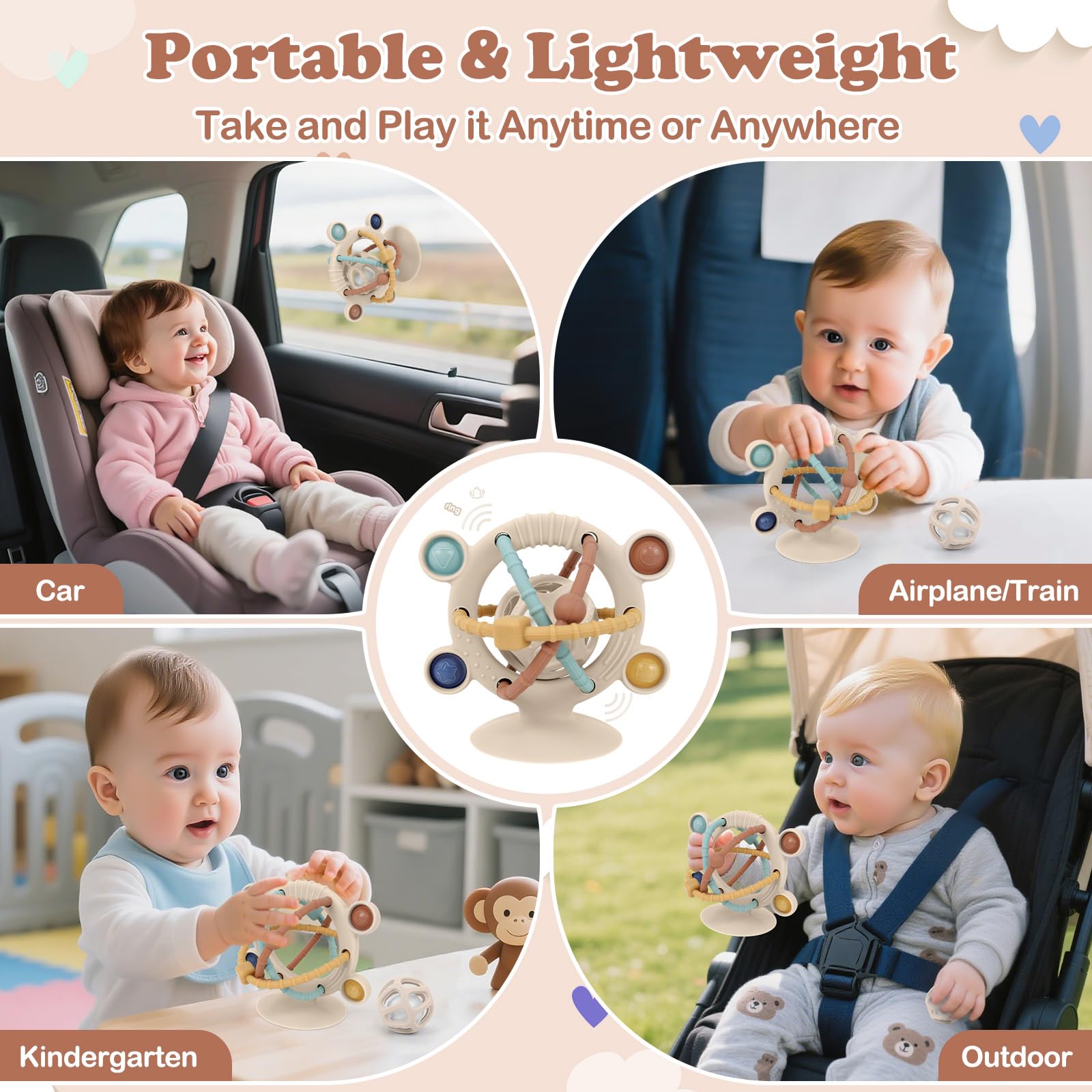 TYRY.HU food-grade silicone material ensures safe teething play