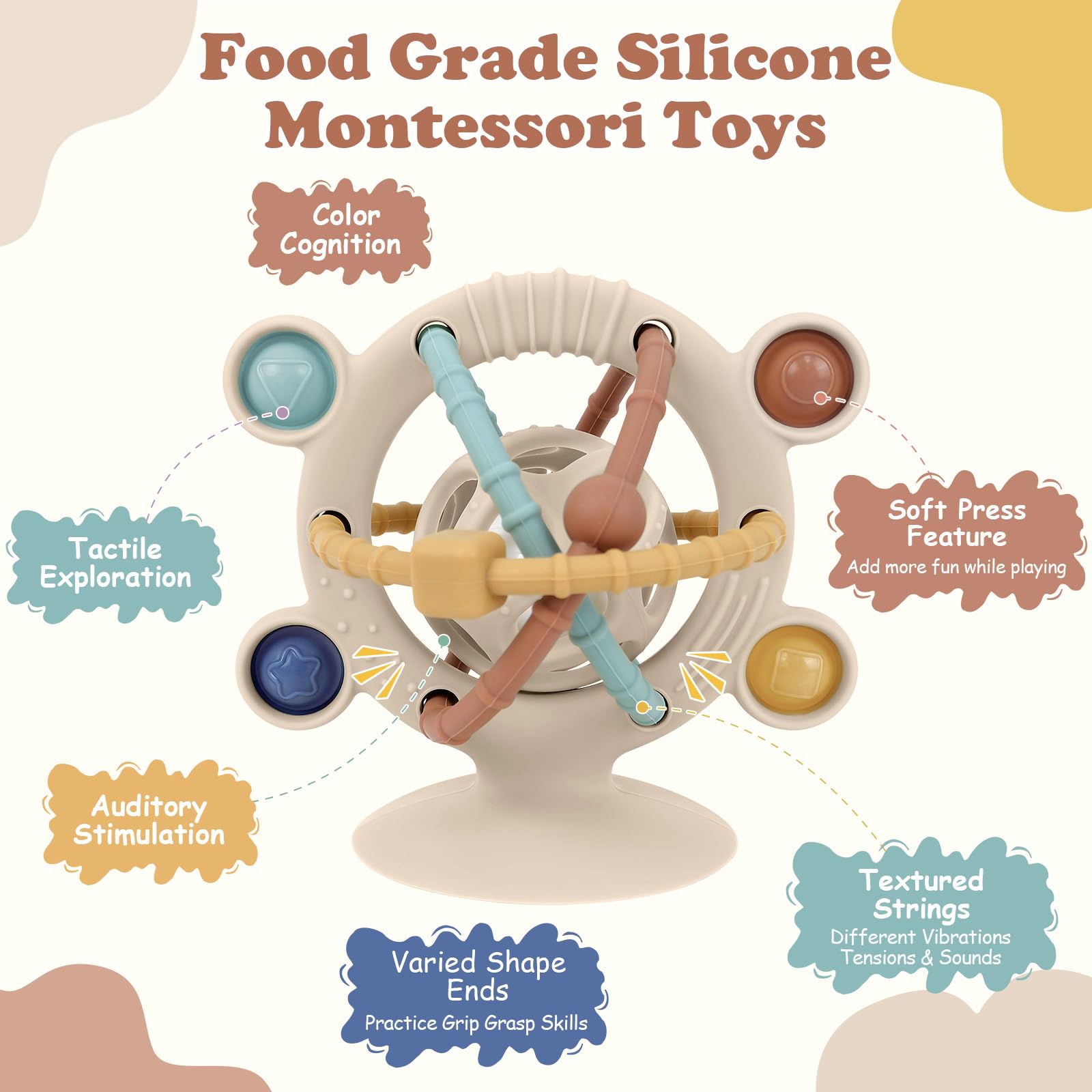 TYRY.HU Montessori sensory balls colors stimulate exploration and tactile learning