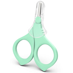 TYTDOUTER baby nail scissors round tip close-up showing safe design for newborn grooming