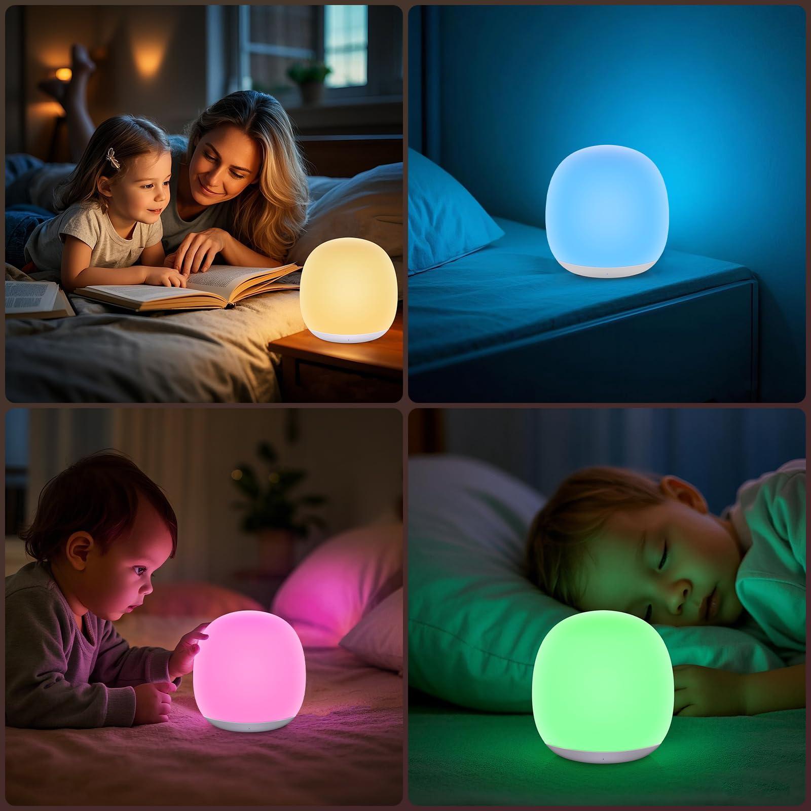 Tyute Baby Night Light portable design fits kids room or travel.