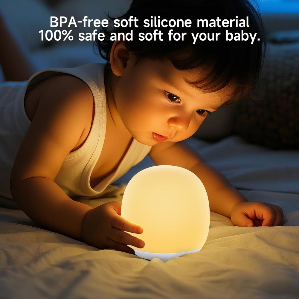 Tyute Night Light in baby-egg shape offers cozy lighting for diaper changes