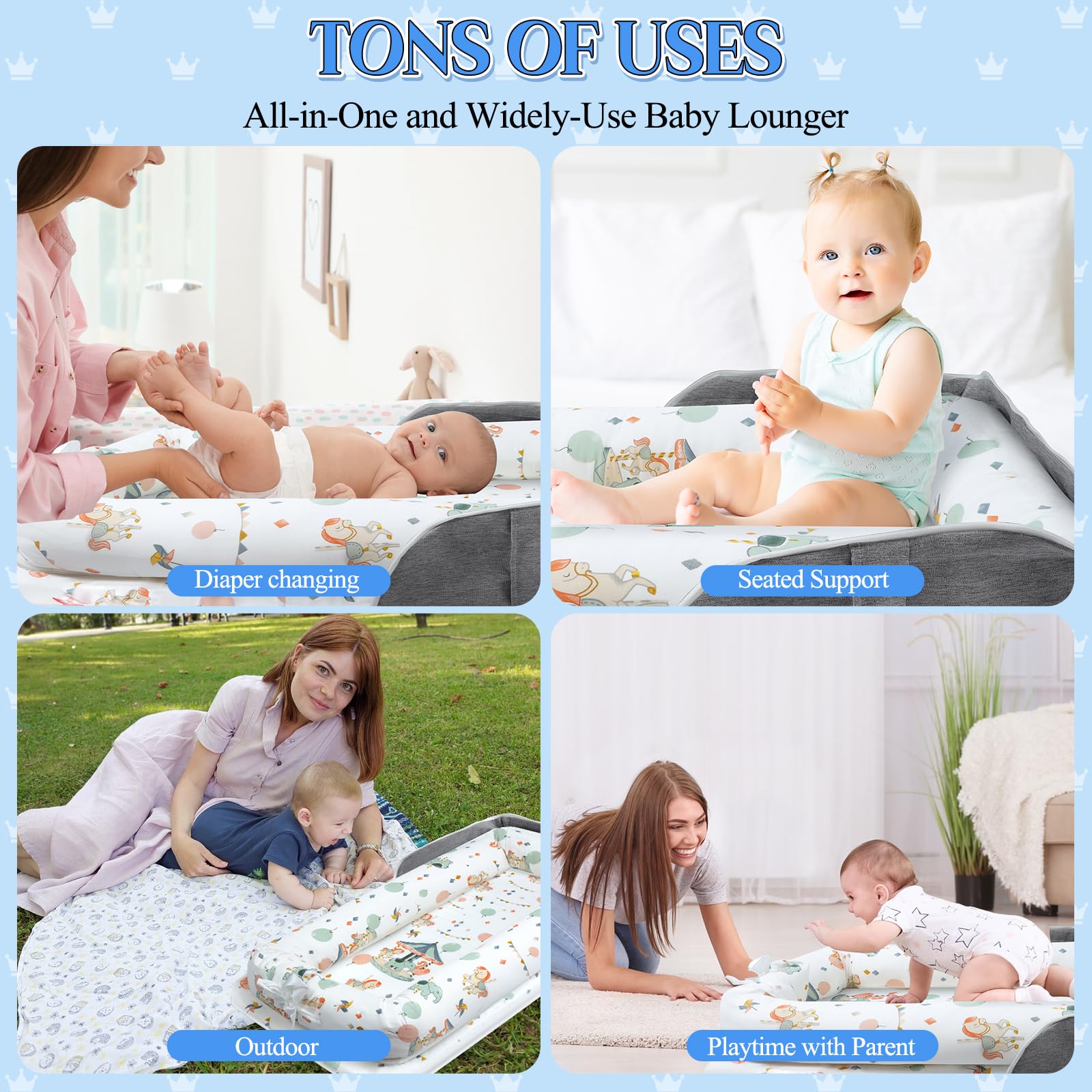 Tywop Baby Lounger gift-ready makes a thoughtful baby shower gift