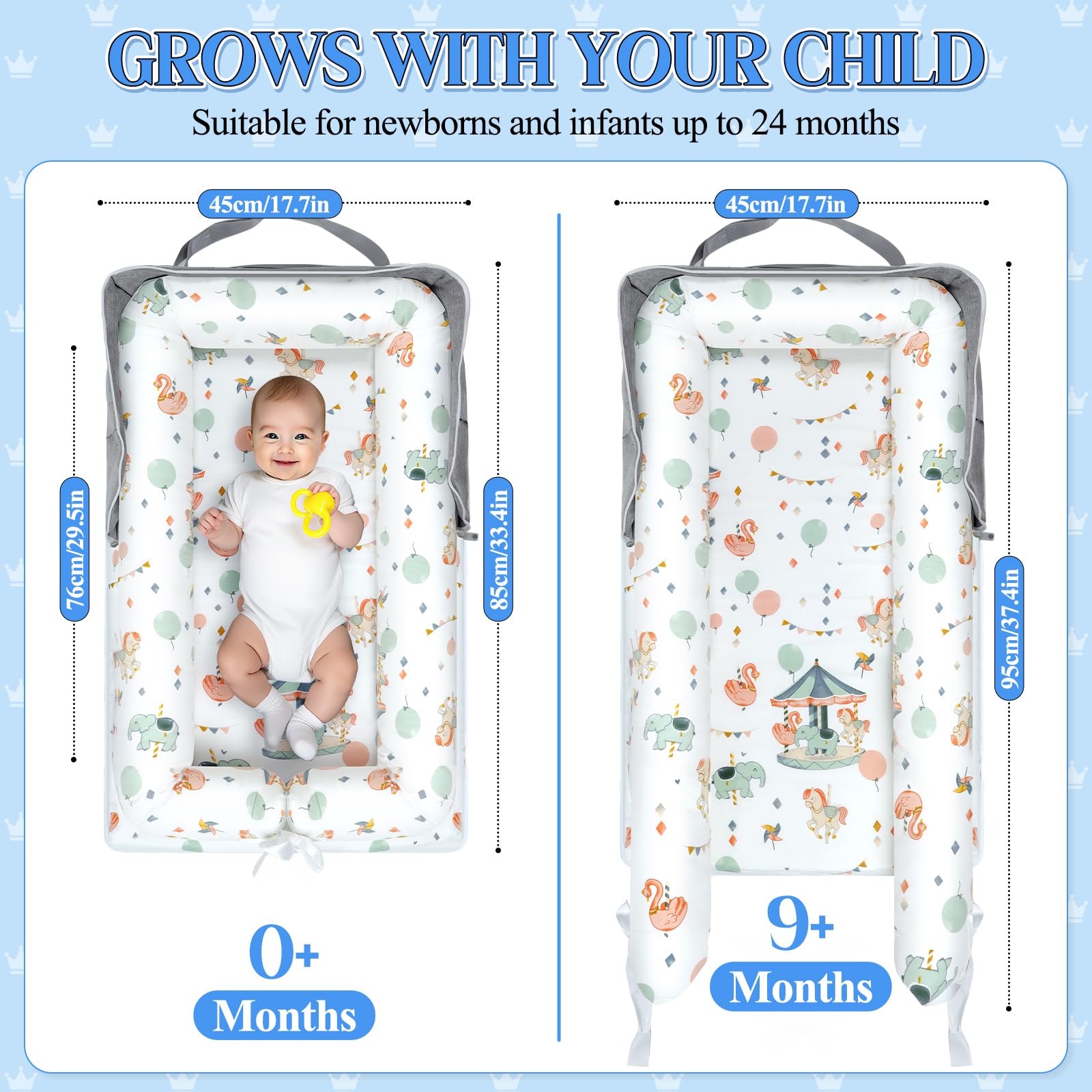 Tywop Baby Lounger portable-travel-size highlights compact carry and easy packing