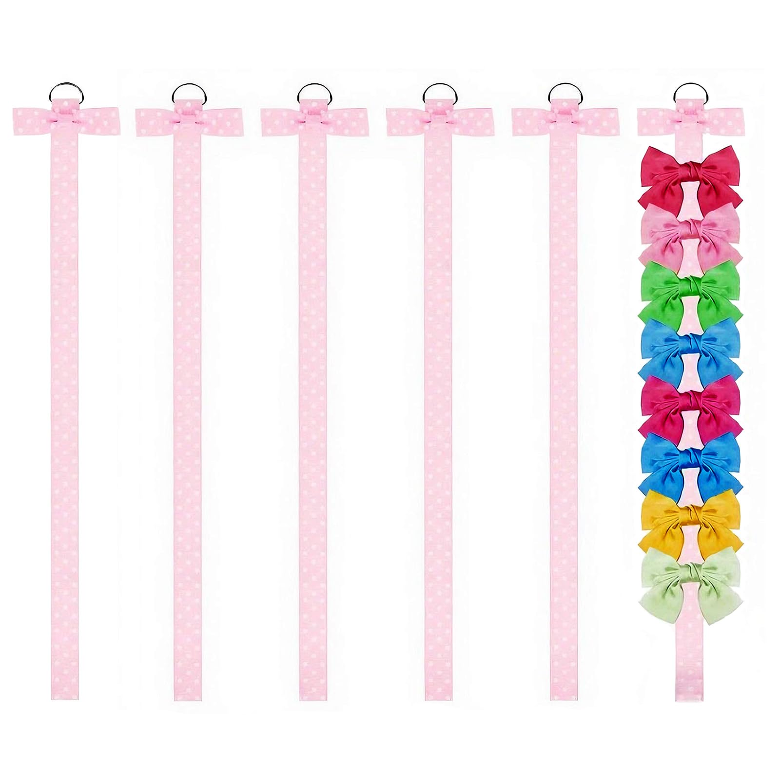 TZHEK 6pcs headband bow holder package keeps bows organized and accessible