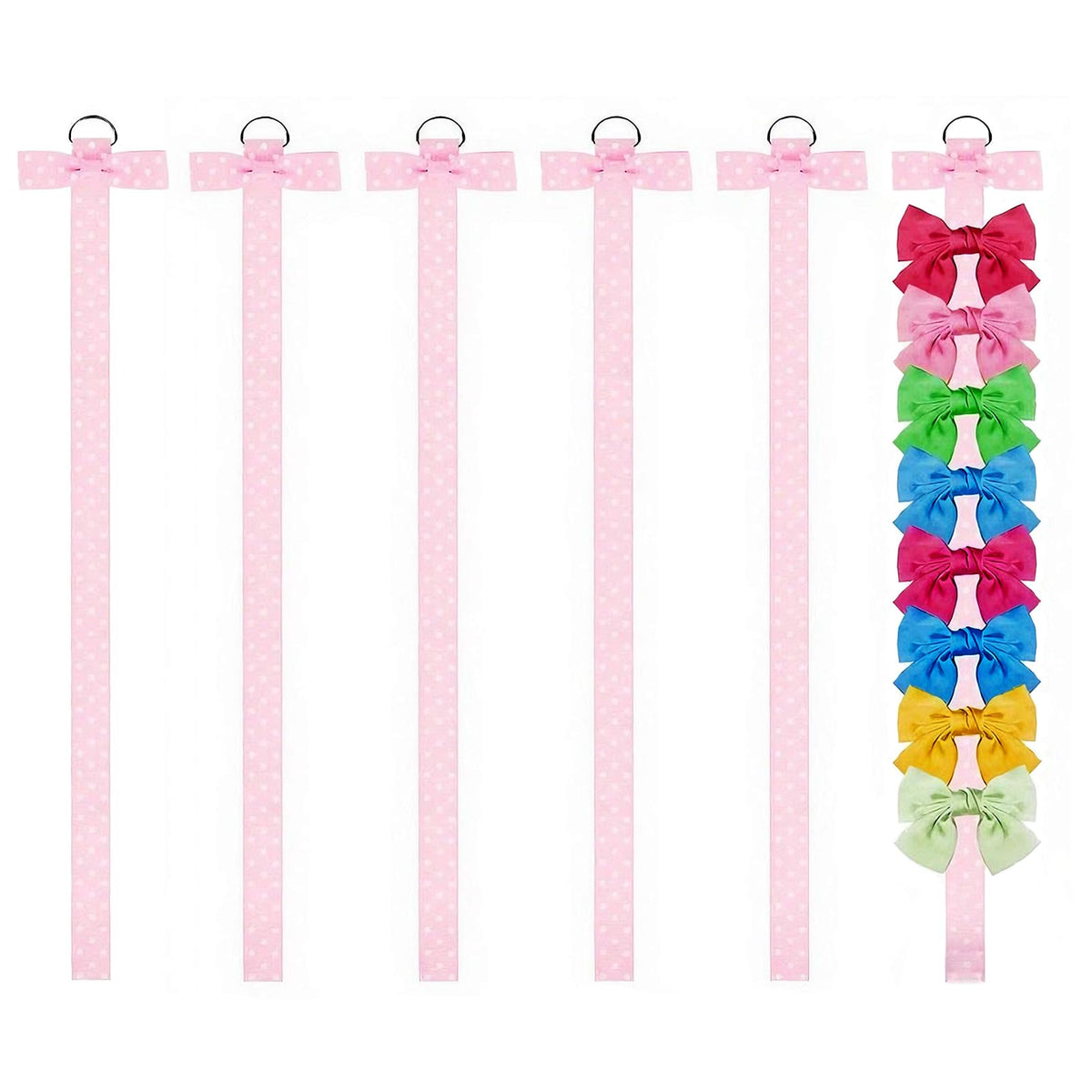 TZHEK 6pcs headband bow holder package keeps bows organized and accessible