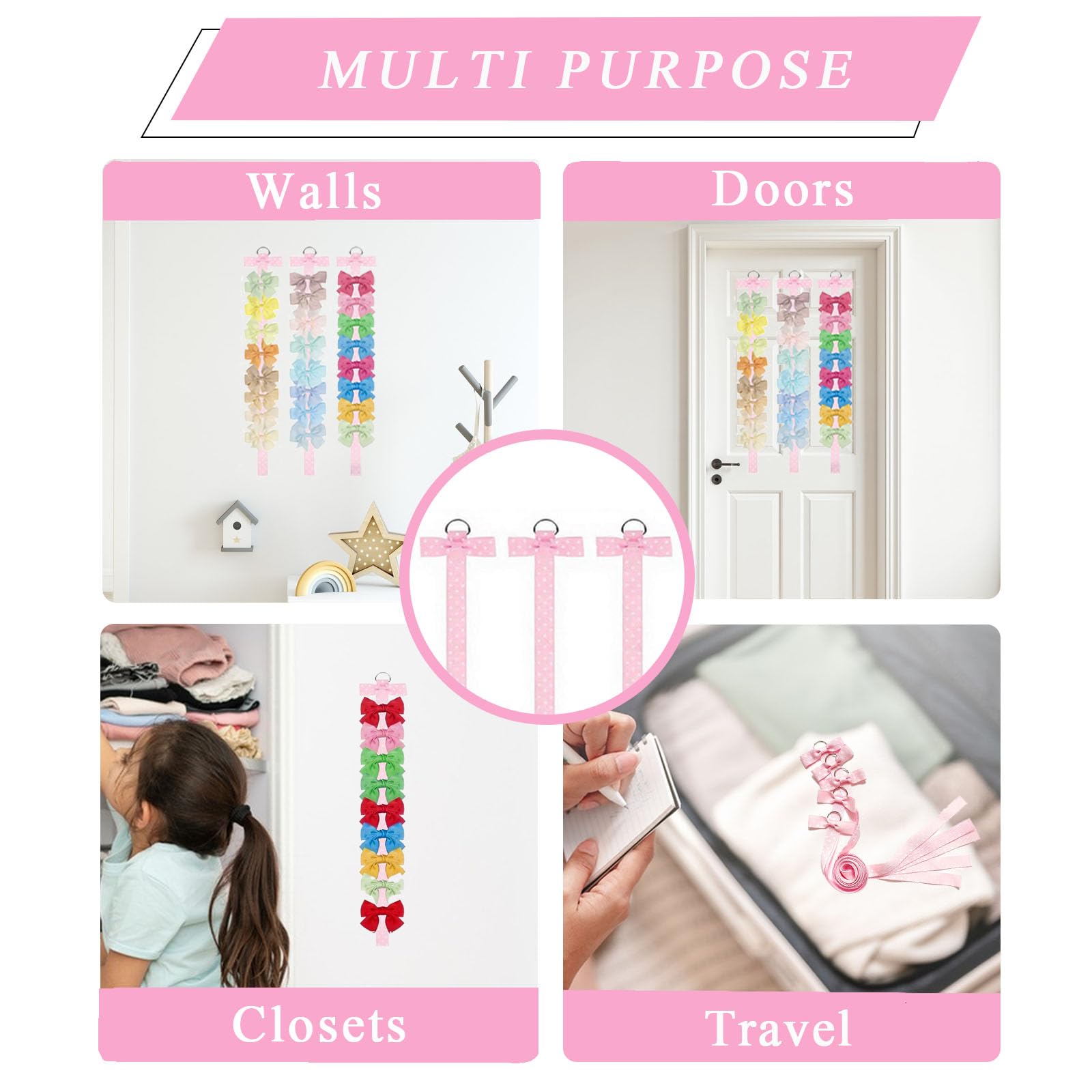 TZHEK easy-use D-rings bow organizer mounts quickly for instant organization