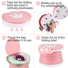 TZONOT portable potty seat blue-backrest offers spine-friendly support during use.