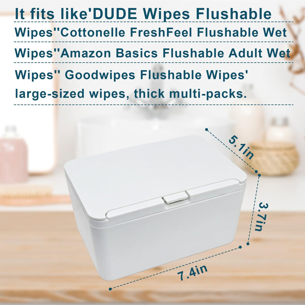 Uaeduky wipe holder 2-in-1 design with top shelf for small items