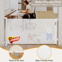 Uamector extra-wide gate in open doorway demonstrates adaptable fit for large openings.