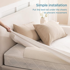 UBBCare anti-skid dots keep rails securely in place on top or under sheets.