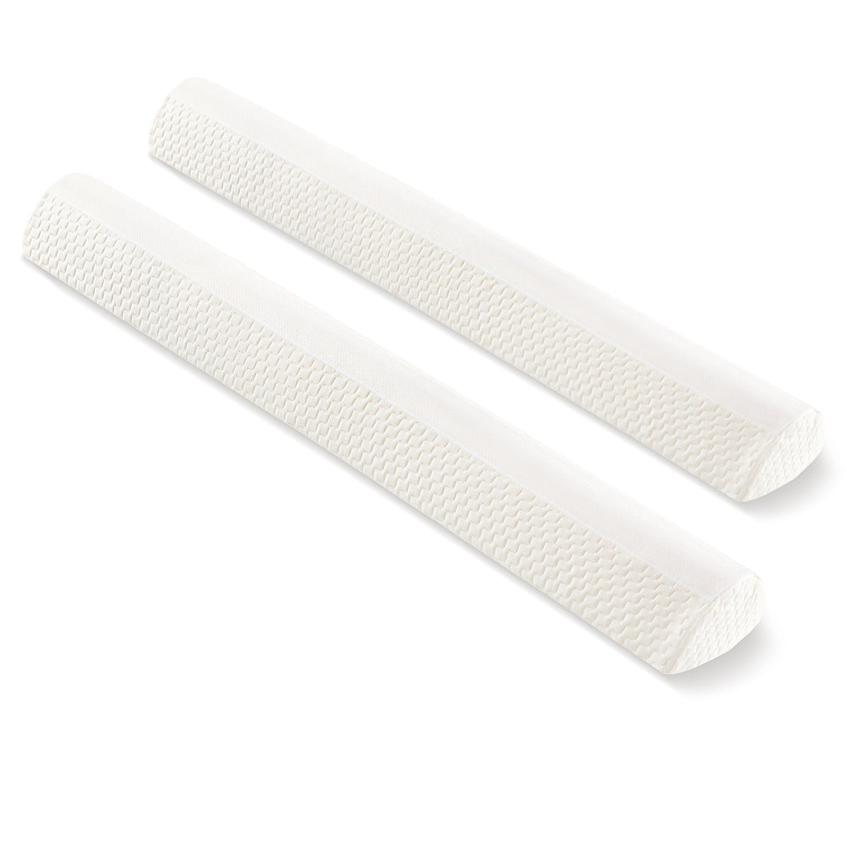 UBBCare foam bed rails 52in on bed provide soft edge protection for toddlers.