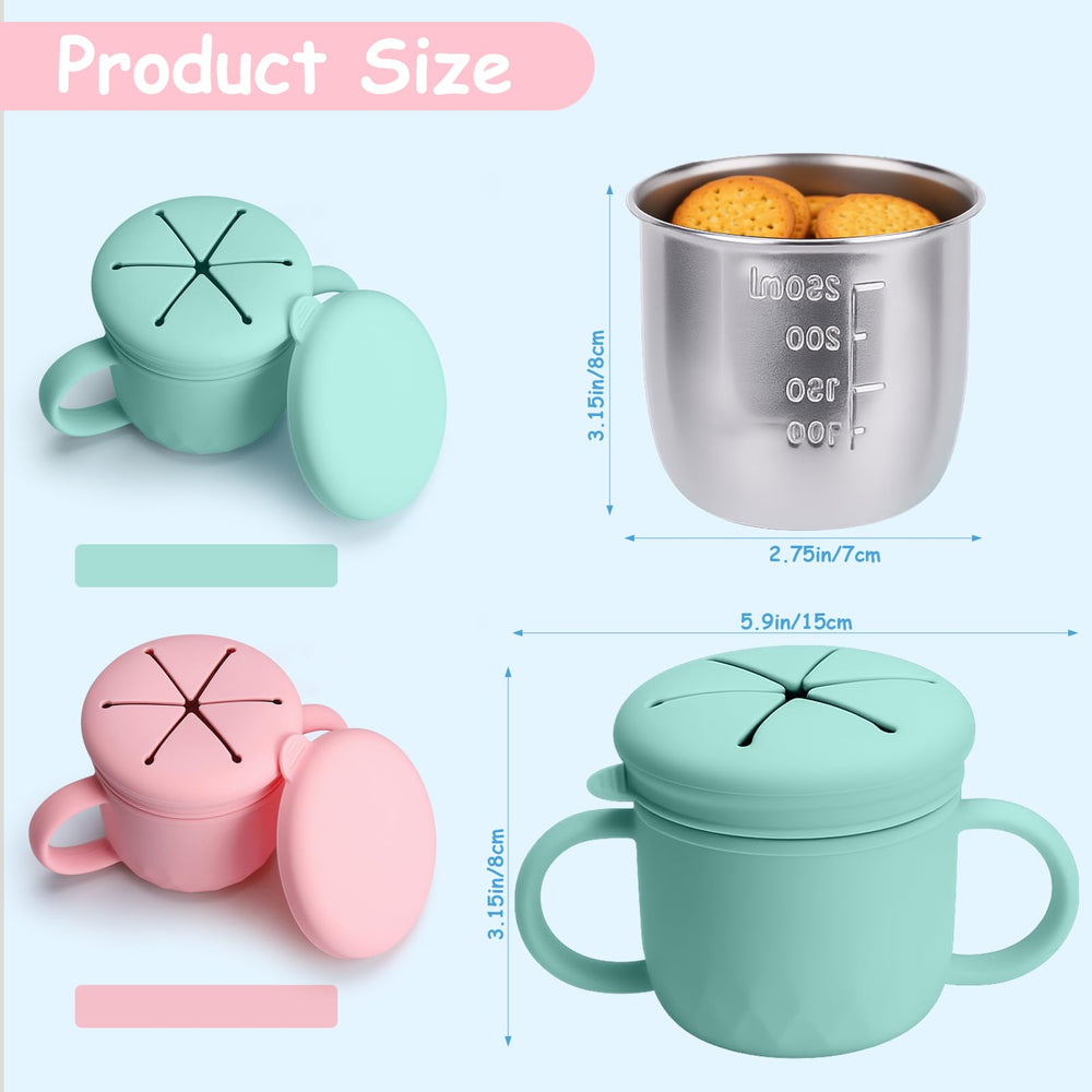 Ubisye dishwasher-safe snack cups simplify cleaning after meals.