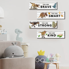 UBLURO dinosaur wall art you are smart plaque sparks curiosity and learning-friendly space.