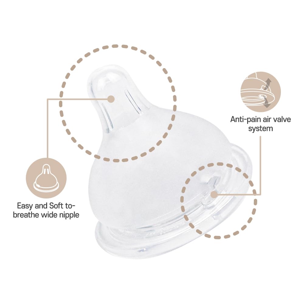 UBMOM all-in-one bottle anti-colic design to reduce air intake