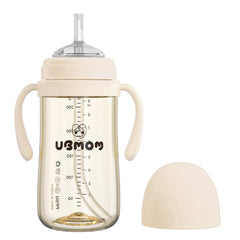 UBMOM no-spill backflow-disk close-up demonstrates leak-proof design for busy families.