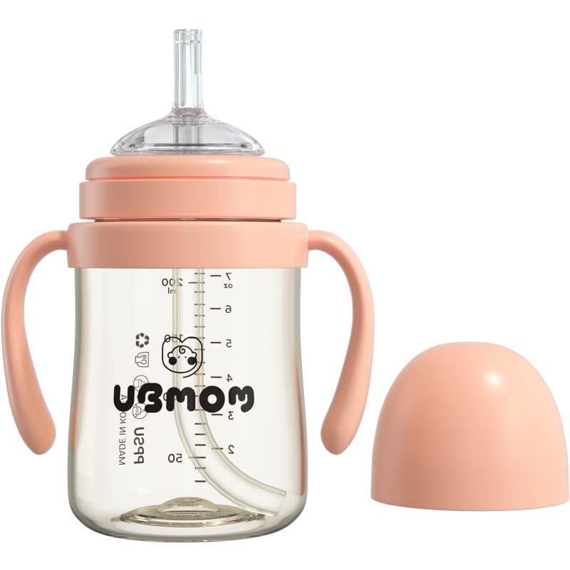 UBMOM No-Spill Sippy Cup backflow disk closeup illustrates leak-proof design for mess-free drinking.