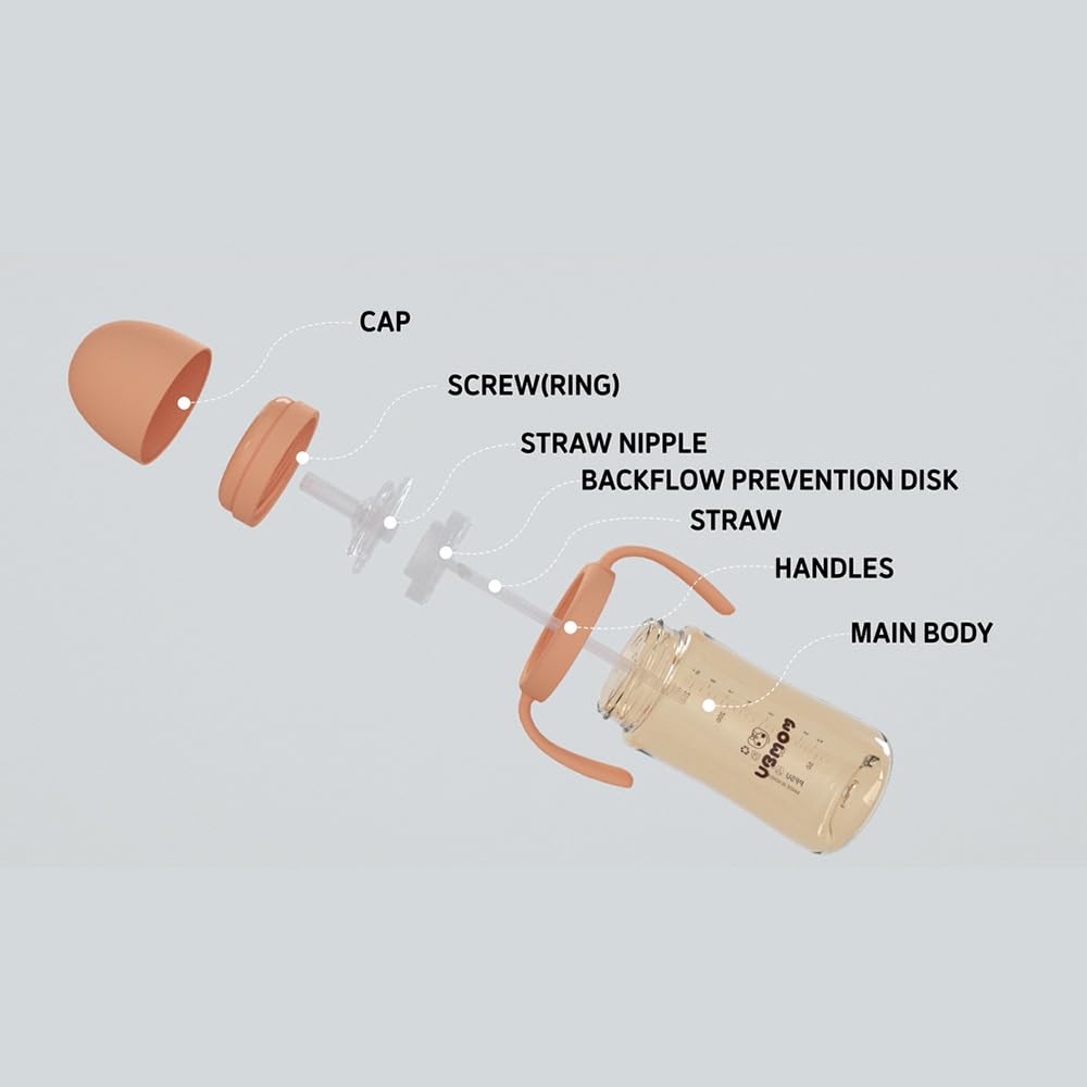 UBMOM PPSU material close-up highlights BPA-free, microplastics-free safety.