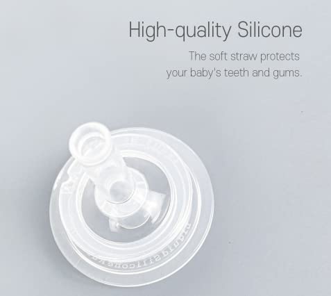 UBMOM Replacement Straw Nipple 2P dishcare-ready silicone parts for easy cleaning