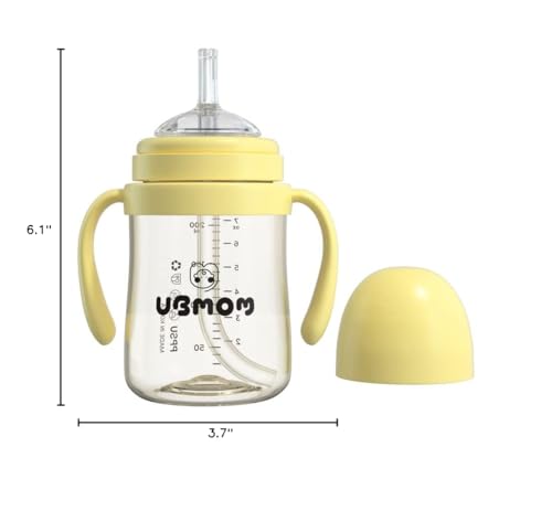 UBMOM toddler grip cup with handles supports independent drinking.