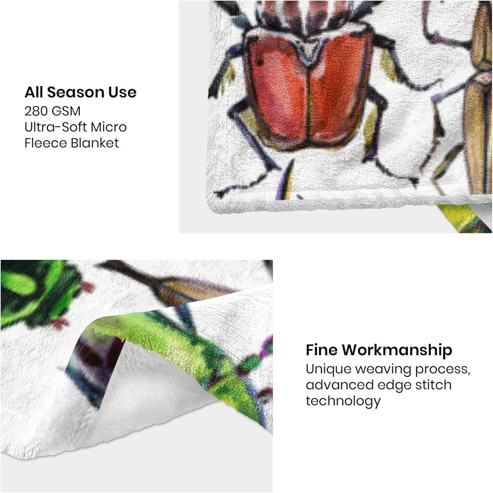 ubnlkto beetle baby blanket gift-ready packaging for bug loving families