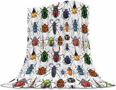 ubnlkto beetle baby blanket ultra-soft flannel texture for cozy newborn snuggles