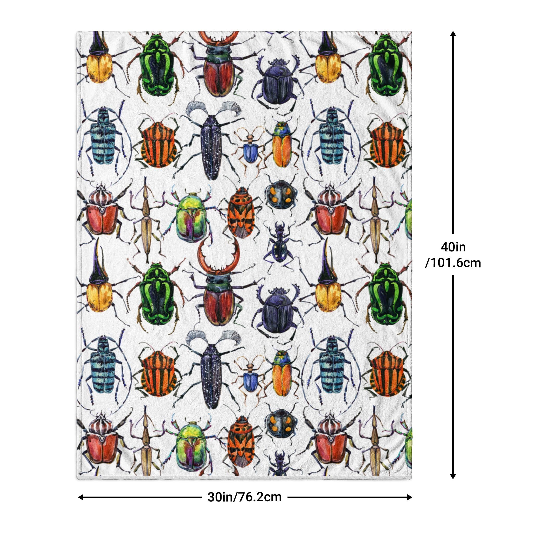 ubnlkto beetle baby blanket vibrant pattern boosts nursery decor and play