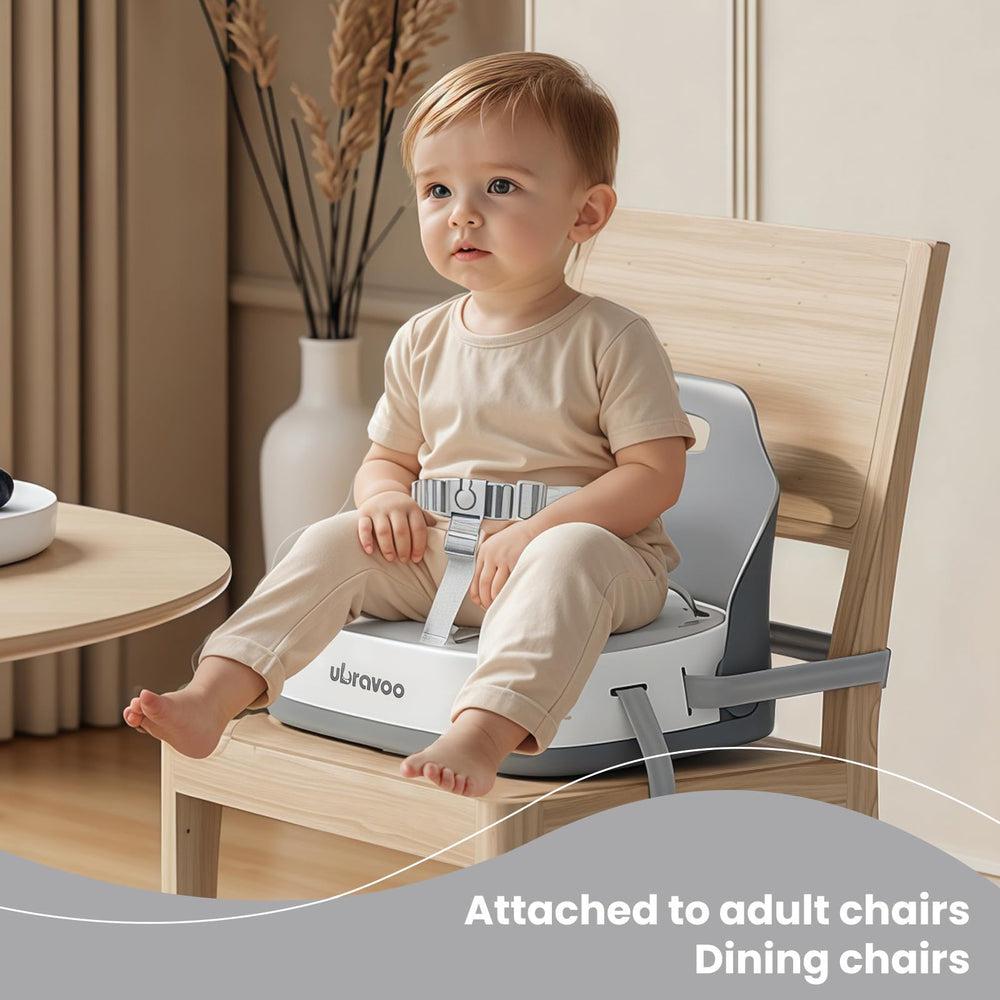 UBRAVOO portable high chair supports babies and toddlers up to 15 kg