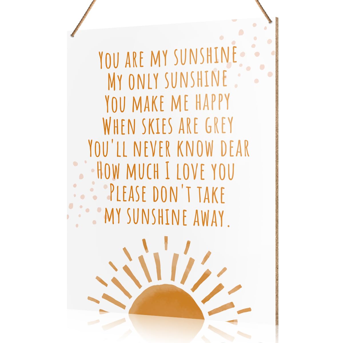 UDNADKEX boho nursery wall sign You Are My Sunshine brightens a kid's room