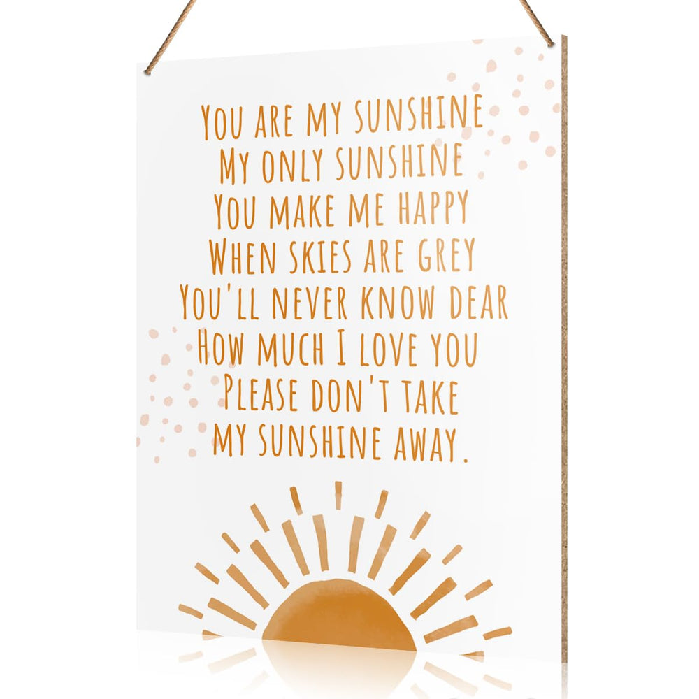 UDNADKEX boho nursery wall sign You Are My Sunshine brightens a kid's room