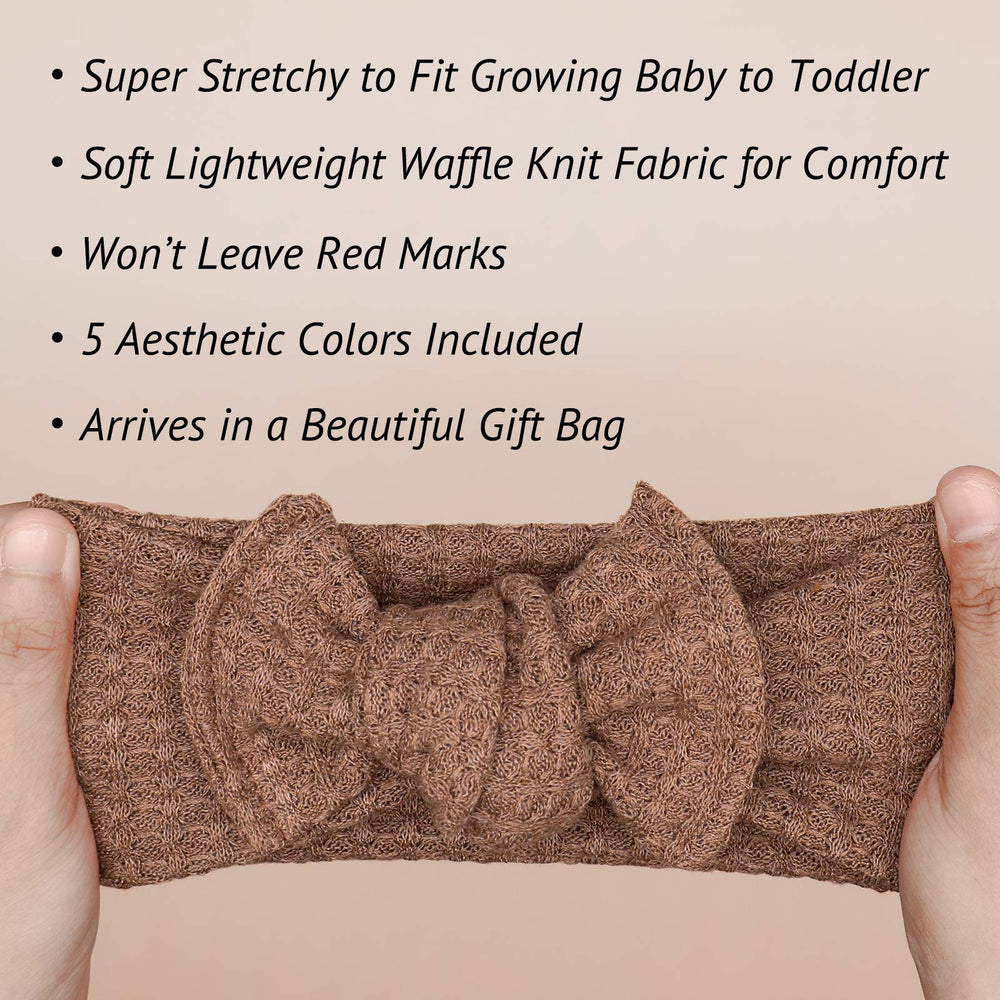 UeeSum headbands blush color with bow for everyday outfits