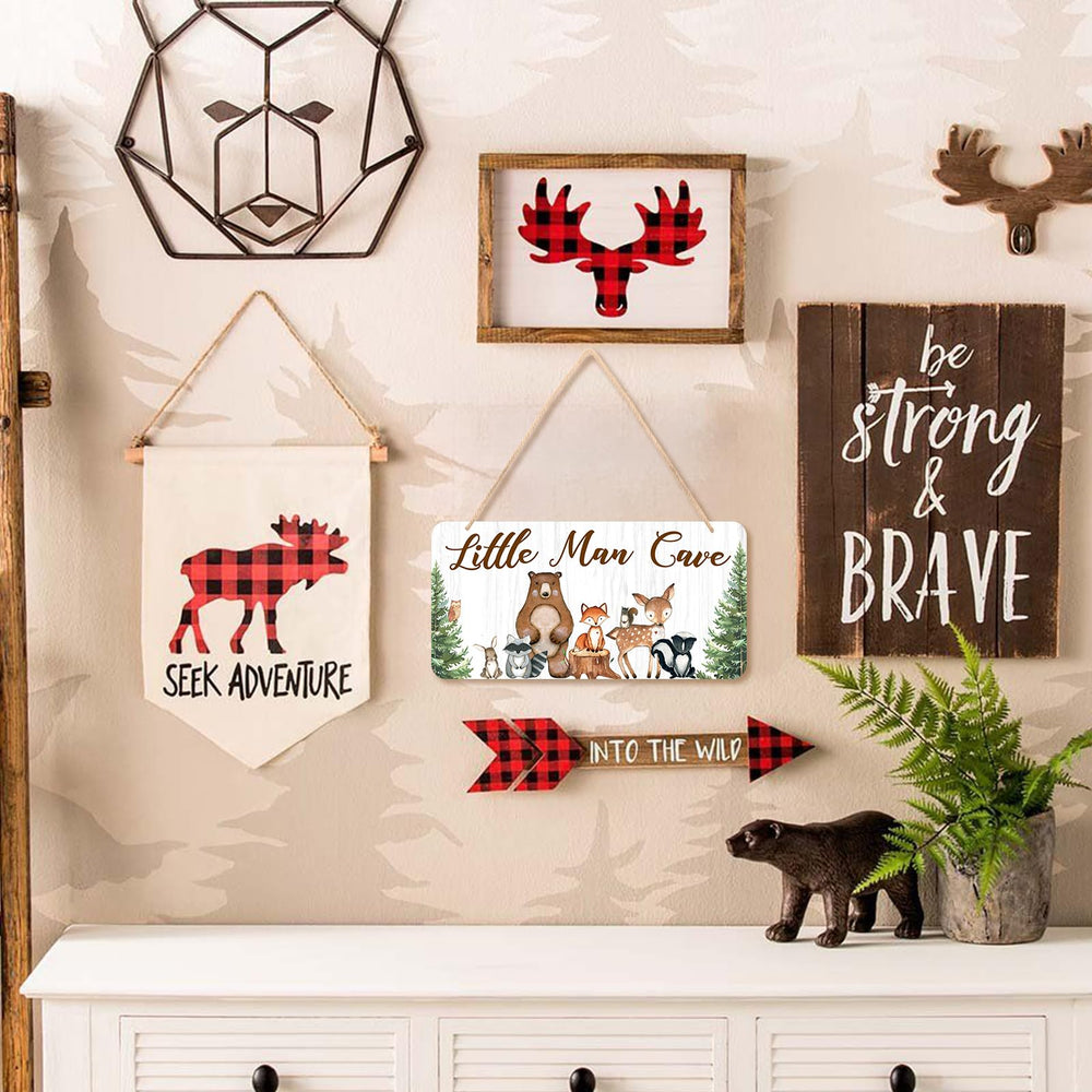 Uflashmi sign with jute rope for easy wall mounting in minutes.