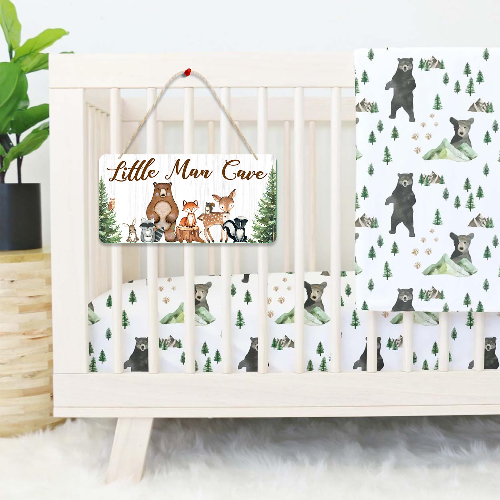 Uflashmi wall decor for Little Man Cave elevates nursery styling.