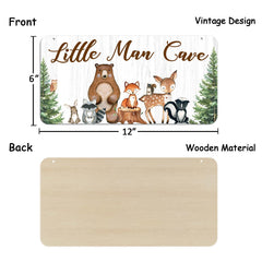 Uflashmi wood nursery wall decor 12x6 enhances toddler room aesthetics.