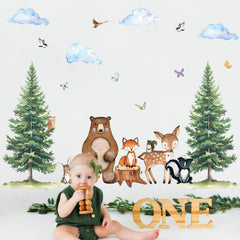 Uflashmi woodland owl wall sticker adds charm to nursery