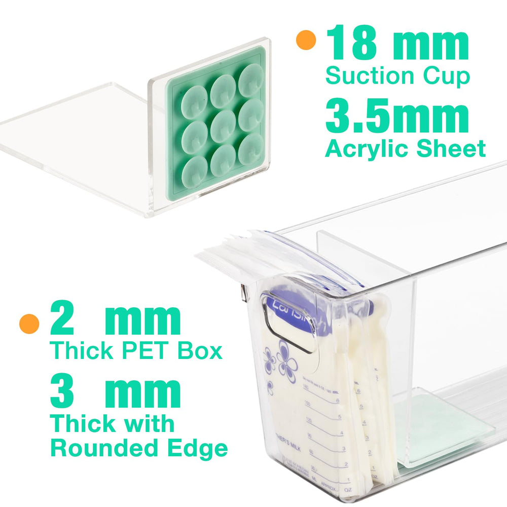 Ugotfeels clear sturdy container green shows contents for quick selection.